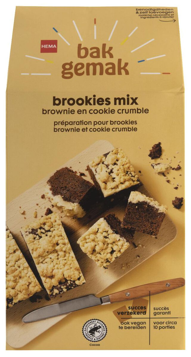 brookies mix vegan - 10250051 - HEMA