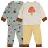 2-pak babypyjama's paddenstoel lichtblauw lichtblauw - 1000020634 - HEMA