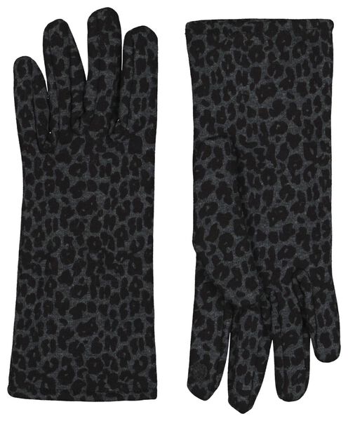 dameshandschoenen touchscreen donkergrijs L/XL - 16460582 - HEMA