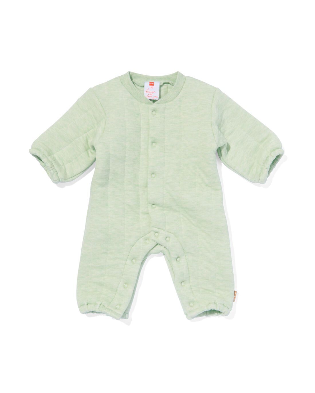Image of newborn jumpsuit padded mintgroen
