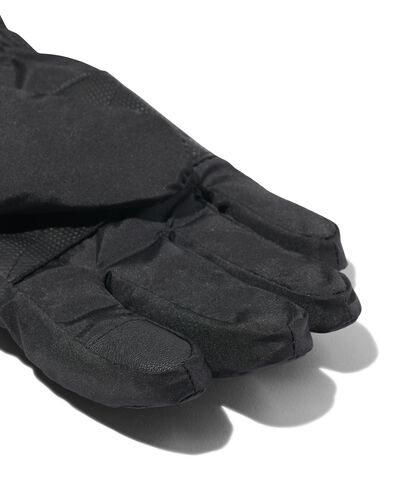 kinder handschoenen waterafstotend met touchscreen zwart 110/116 - 16711631 - HEMA