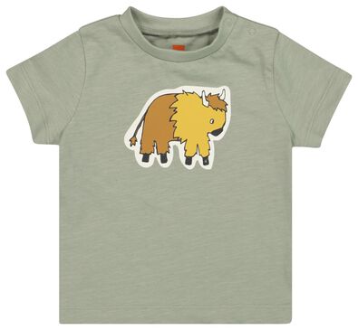 baby t-shirt olijf - 1000019729 - HEMA