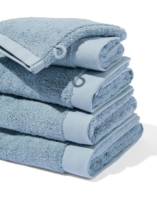 gastendoek 33x50 hotelkwaliteit extra zacht ijsblauw ijsblauw gastendoekje - 5270121 - HEMA