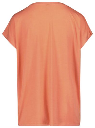 dames t-shirt koraalroze - 1000018445 - HEMA