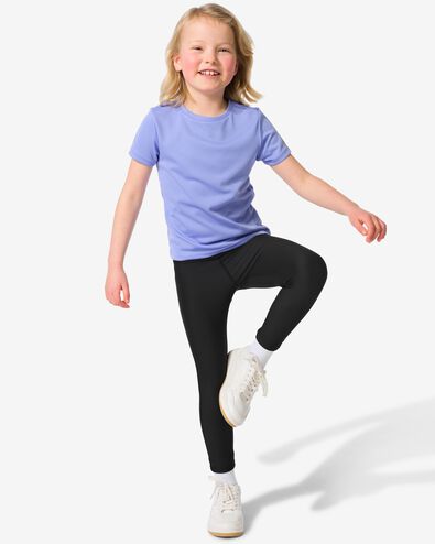 kinder sportlegging zwart zwart - 30680012BLACK - HEMA