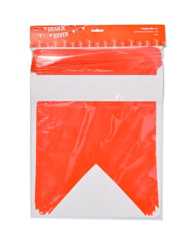 vlaggenlijn plastic oranje XXL 25m - 25210109 - HEMA