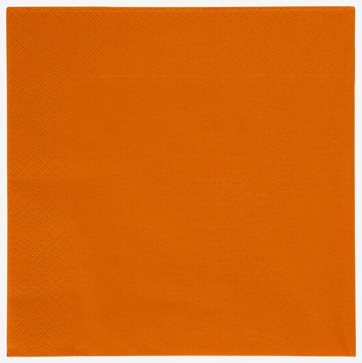 servetten papier 33x33 oranje - 20 stuks - 25200163 - HEMA