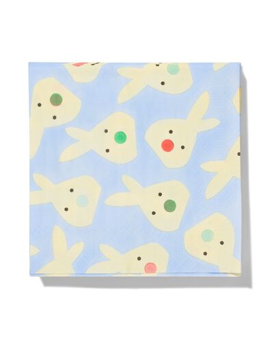 servetten 33x33cm papier konijn - 20 stuks - 25830043 - HEMA
