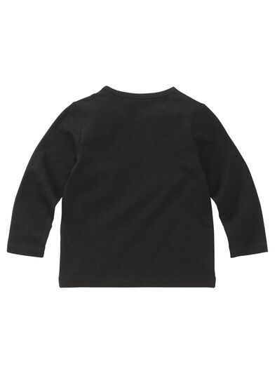 baby t-shirt bamboe zwart - 1000011965 - HEMA