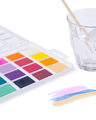 aquarelverfset 25-delig - 60720081 - HEMA