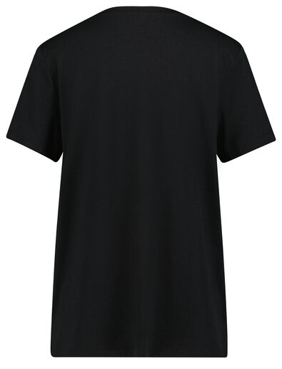 dames t-shirt zwart XL - 36304829 - HEMA