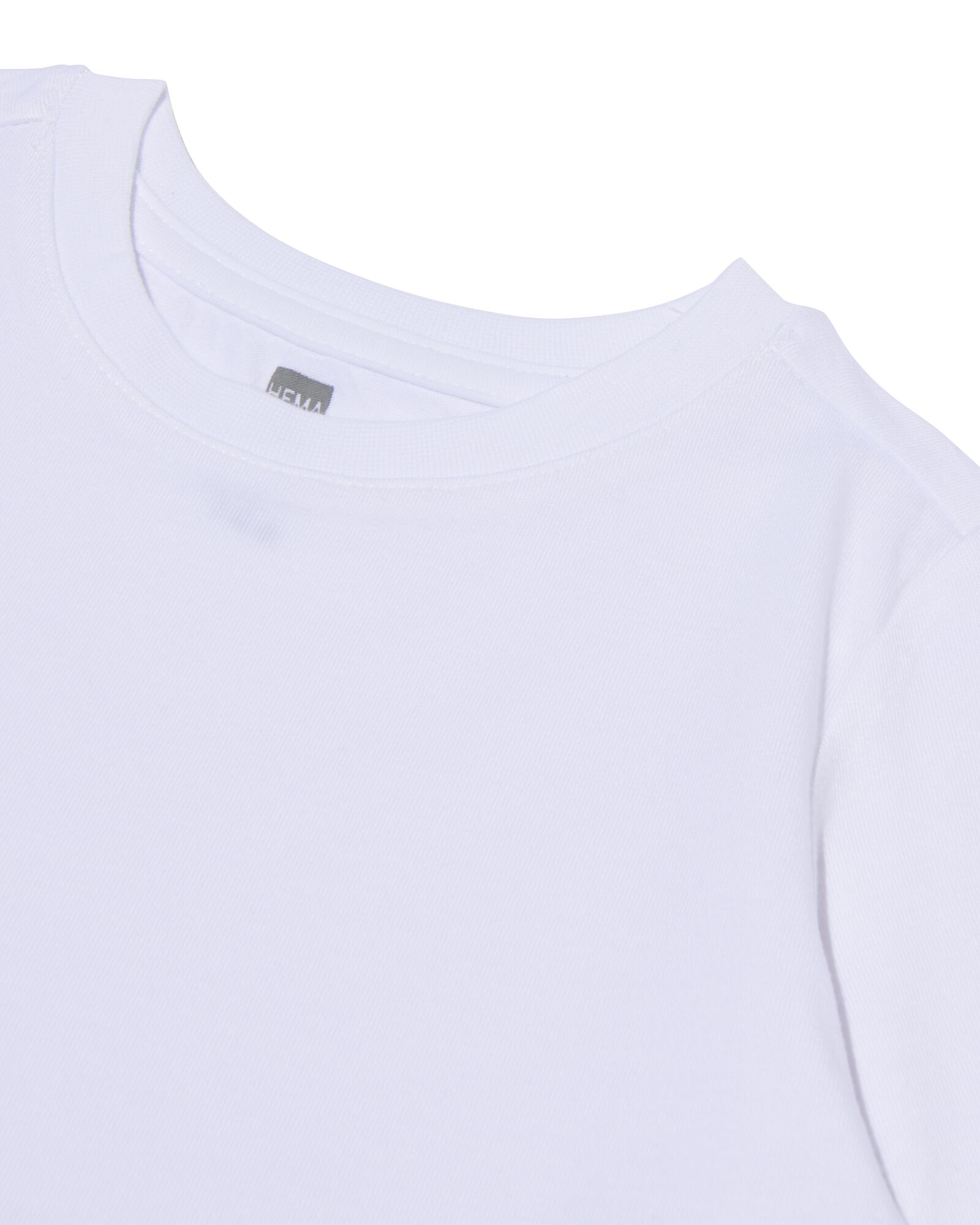 kinder t-shirts - biologisch katoen - 2 stuks wit - 1000019383 - HEMA