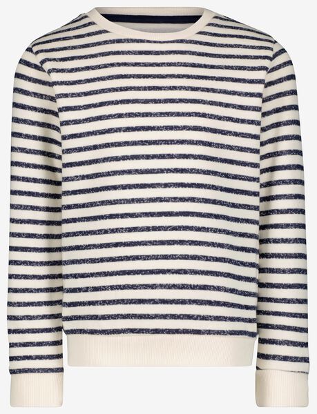 kinder sweater met strepen donkerblauw - 1000029219 - HEMA