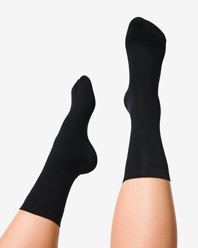 dames sokken met biologisch katoen - 2 paar - 4250061 - HEMA