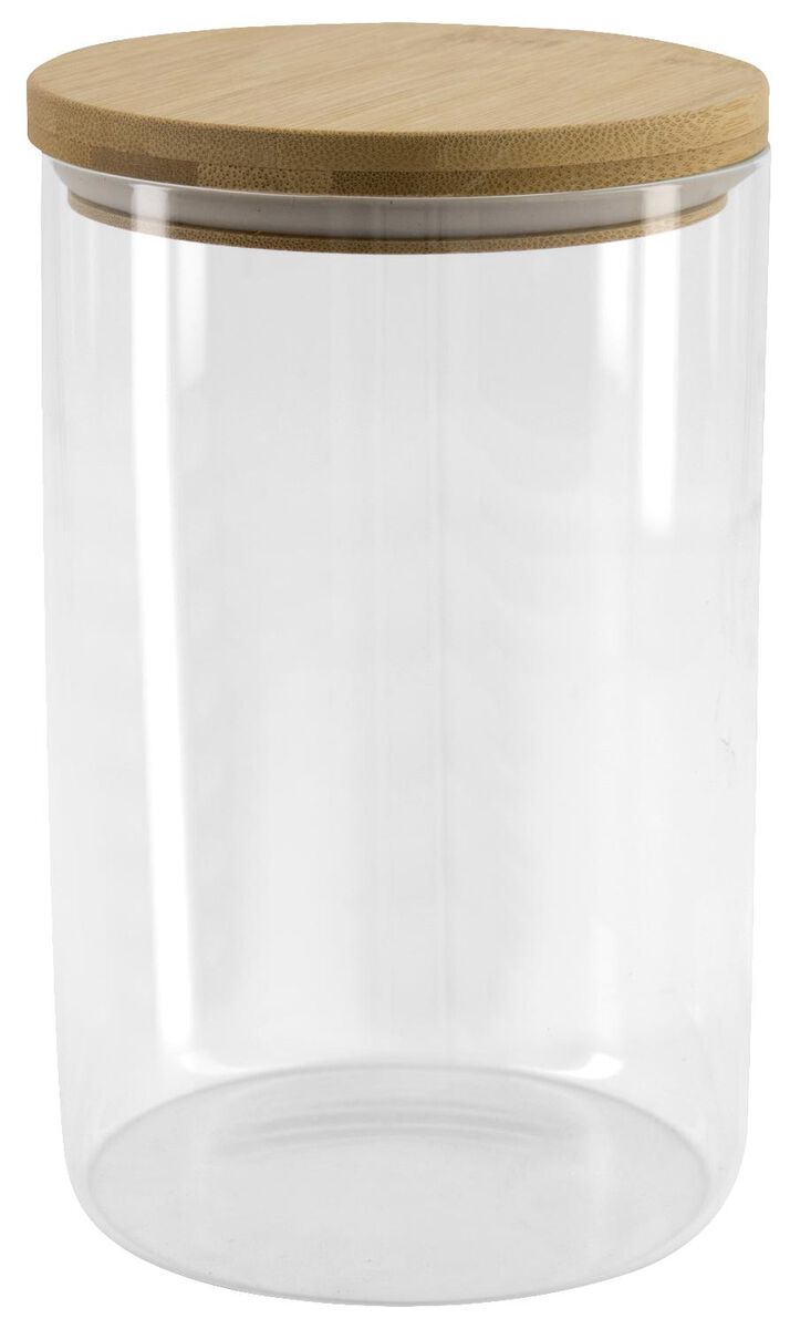 voorraadpot glas 1.7L uni - 80850037 - HEMA