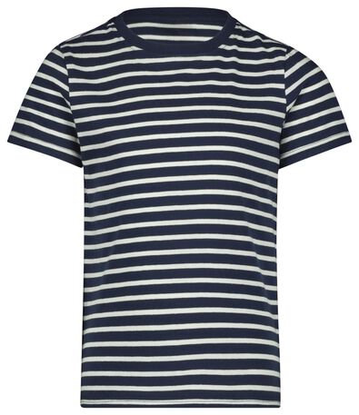 kinder t-shirt strepen donkerblauw - 1000023130 - HEMA