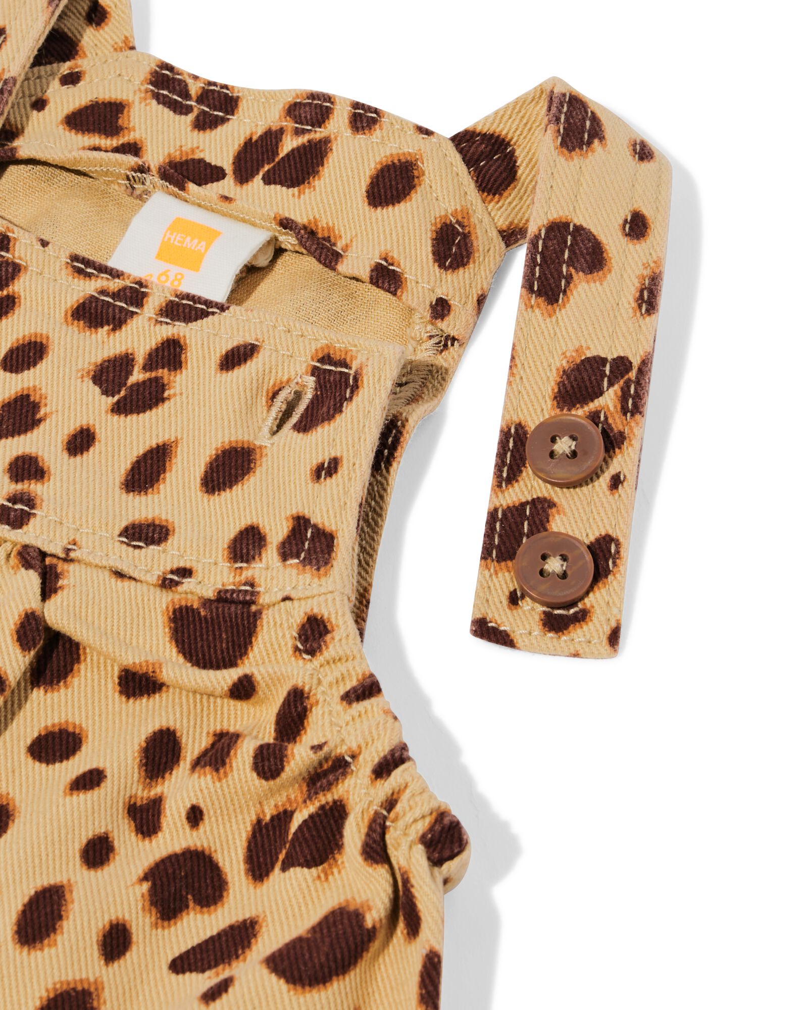 babytuinbroek luipaard bruin bruin - 33030270BROWN - HEMA