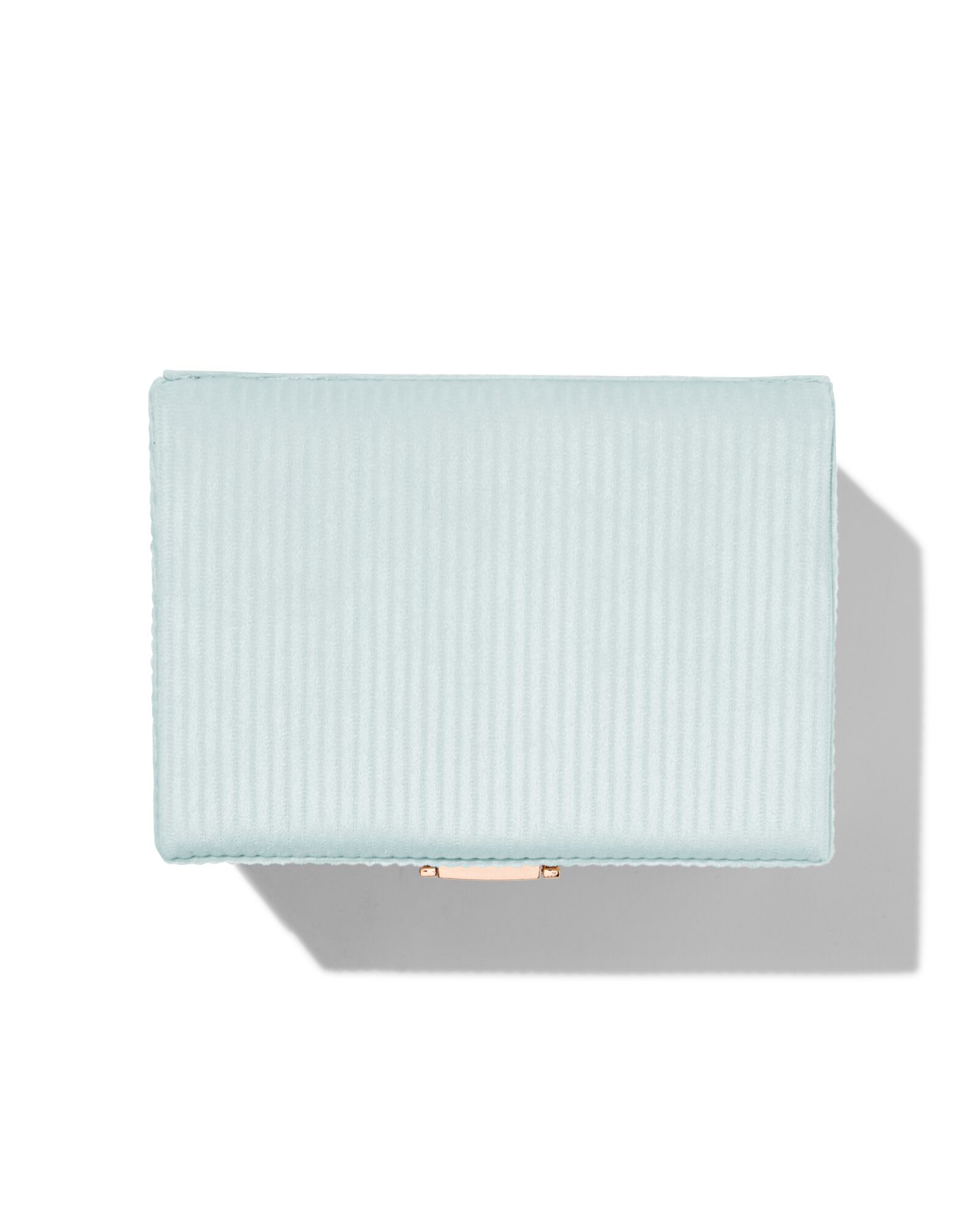 sieradendoos rib blauw 17.5x12.5x10 - 61150527 - HEMA