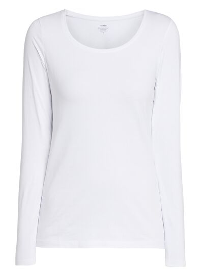 dames basic t-shirt wit XL - 36396080 - HEMA