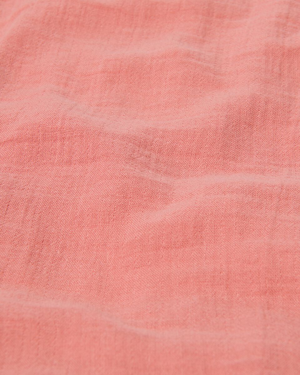 dekbedovertrek katoen mousseline roze roze - 1000031045 - HEMA