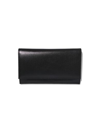 huishoudportemonnee zwart leer RFID - 18140069 - HEMA huishoudportemonnee zwart leer RFID - 18140069 - HEMA