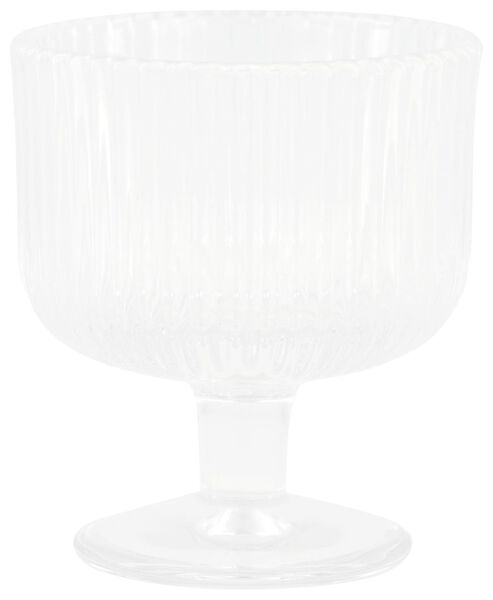 aperitief glas Bergen streep reliëf 70ml - 9401079 - HEMA