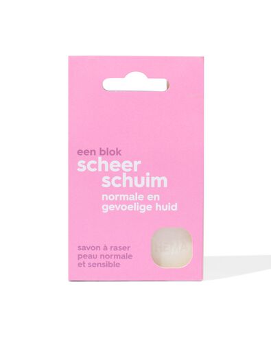 blok scheerschuim normale tot gevoelige huid 65g - 11300064 - HEMA