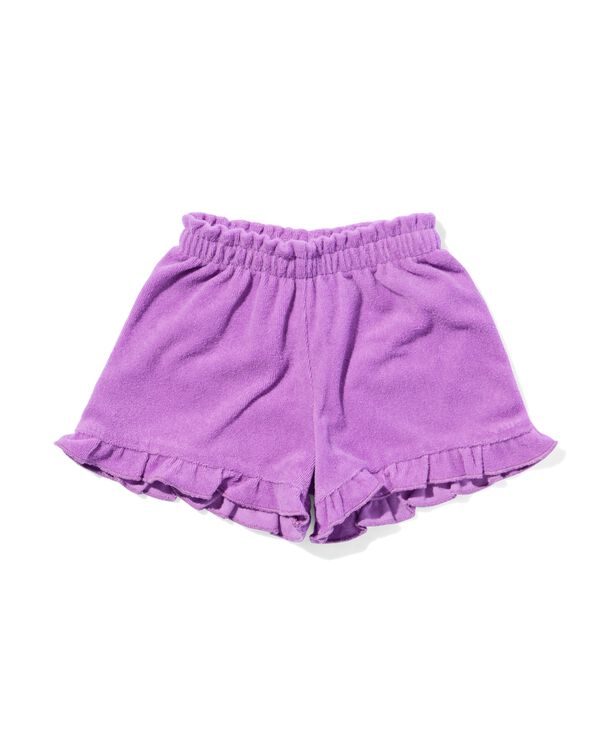 baby korte broek badstof  paars paars - 33019770PURPLE - HEMA
