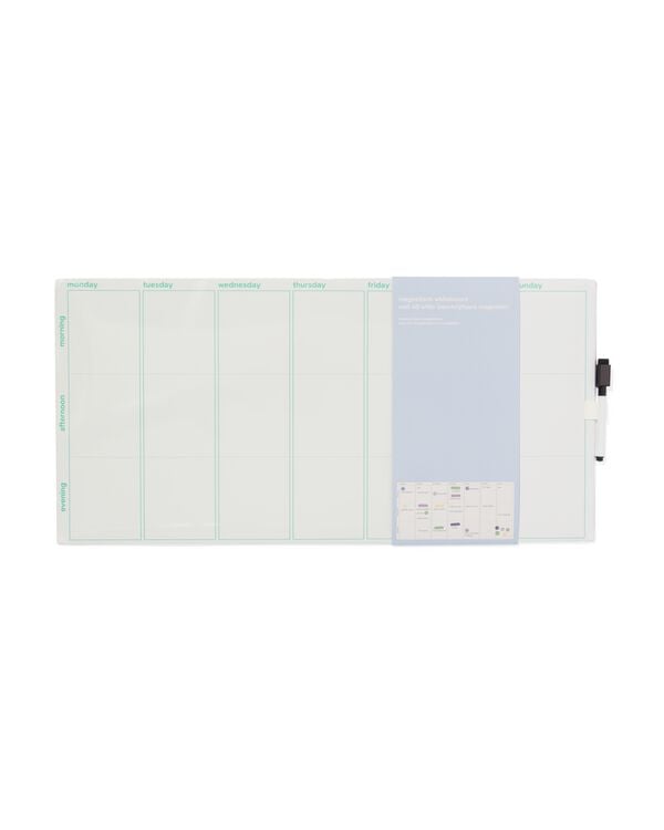 magnetisch whiteboard 30x60 weekplanner - 14870041 - HEMA
