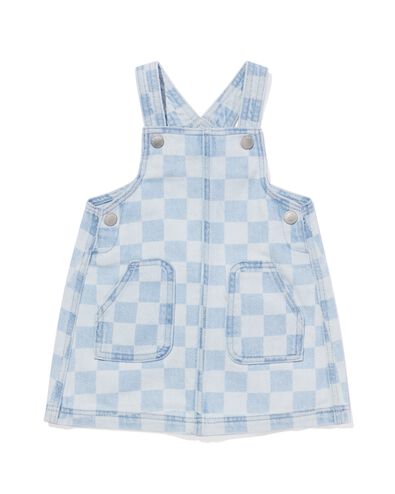 babyjurk denim geblokt denim denim - 33077660DENIM - HEMA