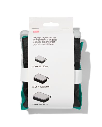bagage organizers - 3 stuks - 18640044 - HEMA