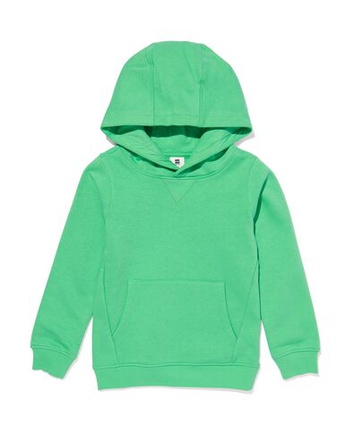 kindersweater met capuchon groen 134/140 - 30777840 - HEMA