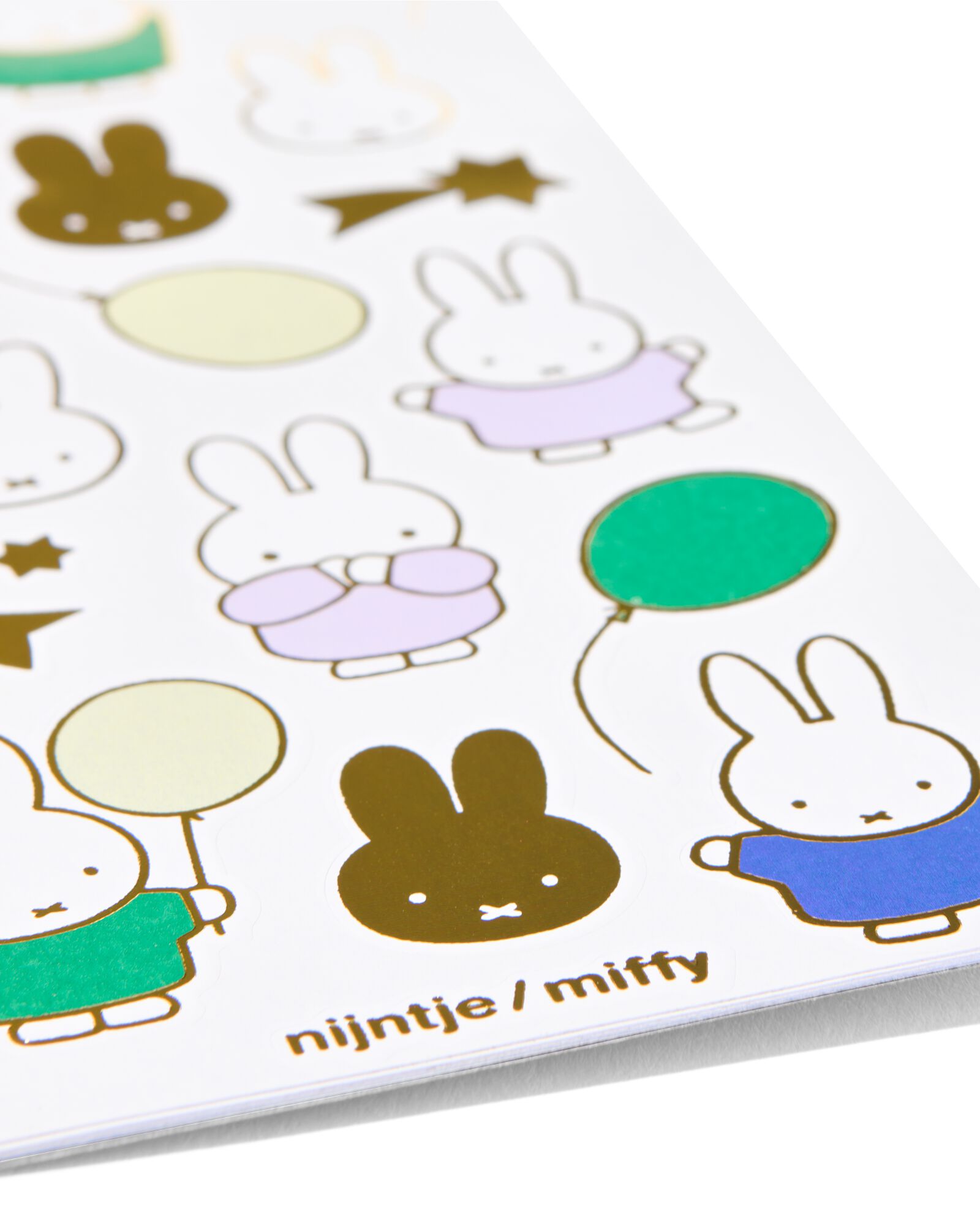 nijntje stickervellen 20x8 - 5 stuks - 14760028 - HEMA