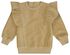 baby sweater velours met ruffle zand zand - 1000028176 - HEMA