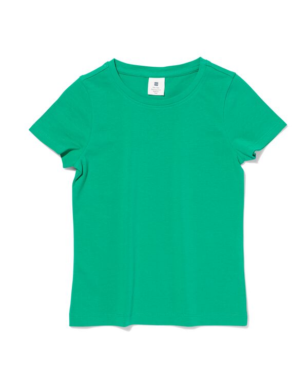 kinder t-shirt biologisch katoen groen groen - 30832336GREEN - HEMA