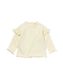 baby shirt rib met ruffle lichtgeel lichtgeel - 33035950LIGHTYELLOW - HEMA