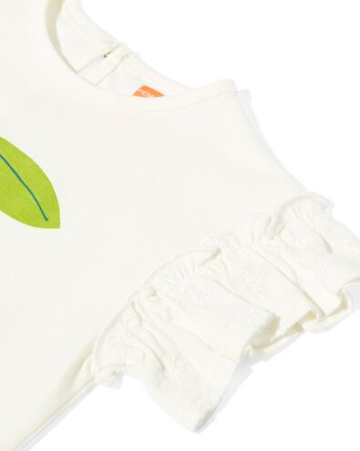 baby t-shirt citroen gebroken wit 92 - 33046356 - HEMA