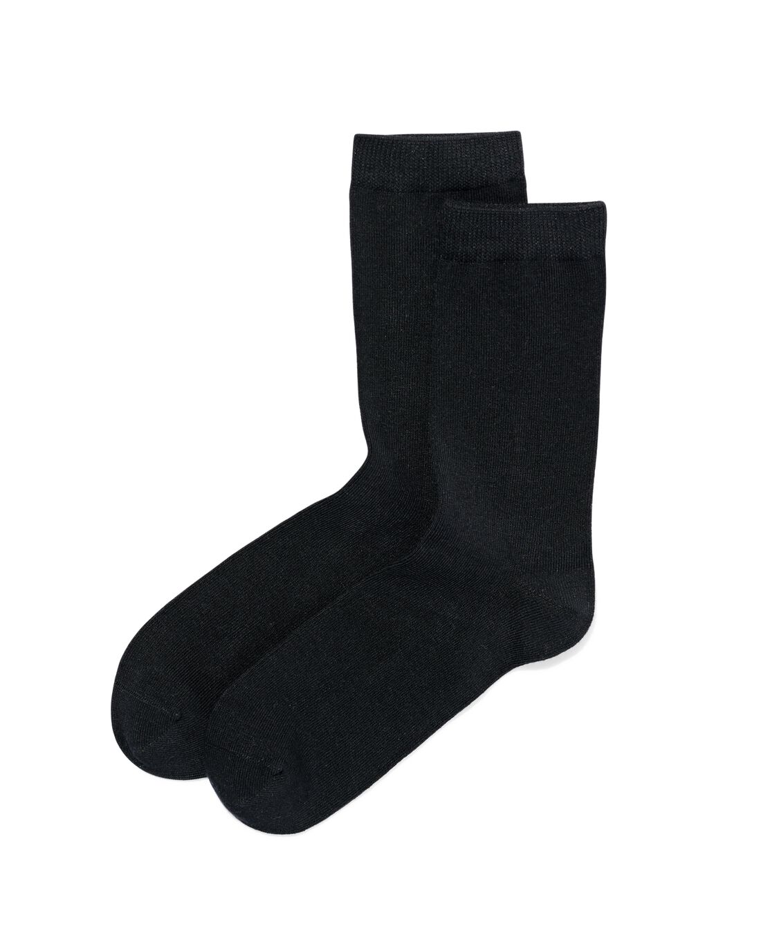 HEMA Dames Sokken Met Bamboe Naadloos 2 Paar Zwart (zwart)