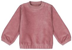 baby sweater velours rib lichtpaars lichtpaars - 1000029510 - HEMA