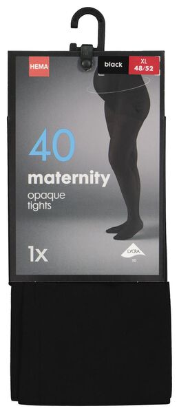 zwangerschapspanty 40denier zwart zwart - 1000008750 - HEMA