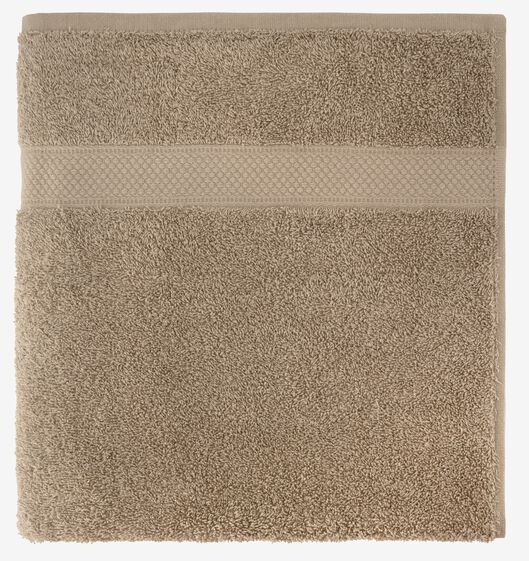 handdoek 70x140 zware kwaliteit taupe - 5210132 - HEMA