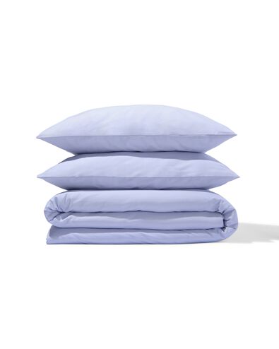 dekbedovertrek 200x200/220cm zacht katoen lavendel - 5750171 - HEMA