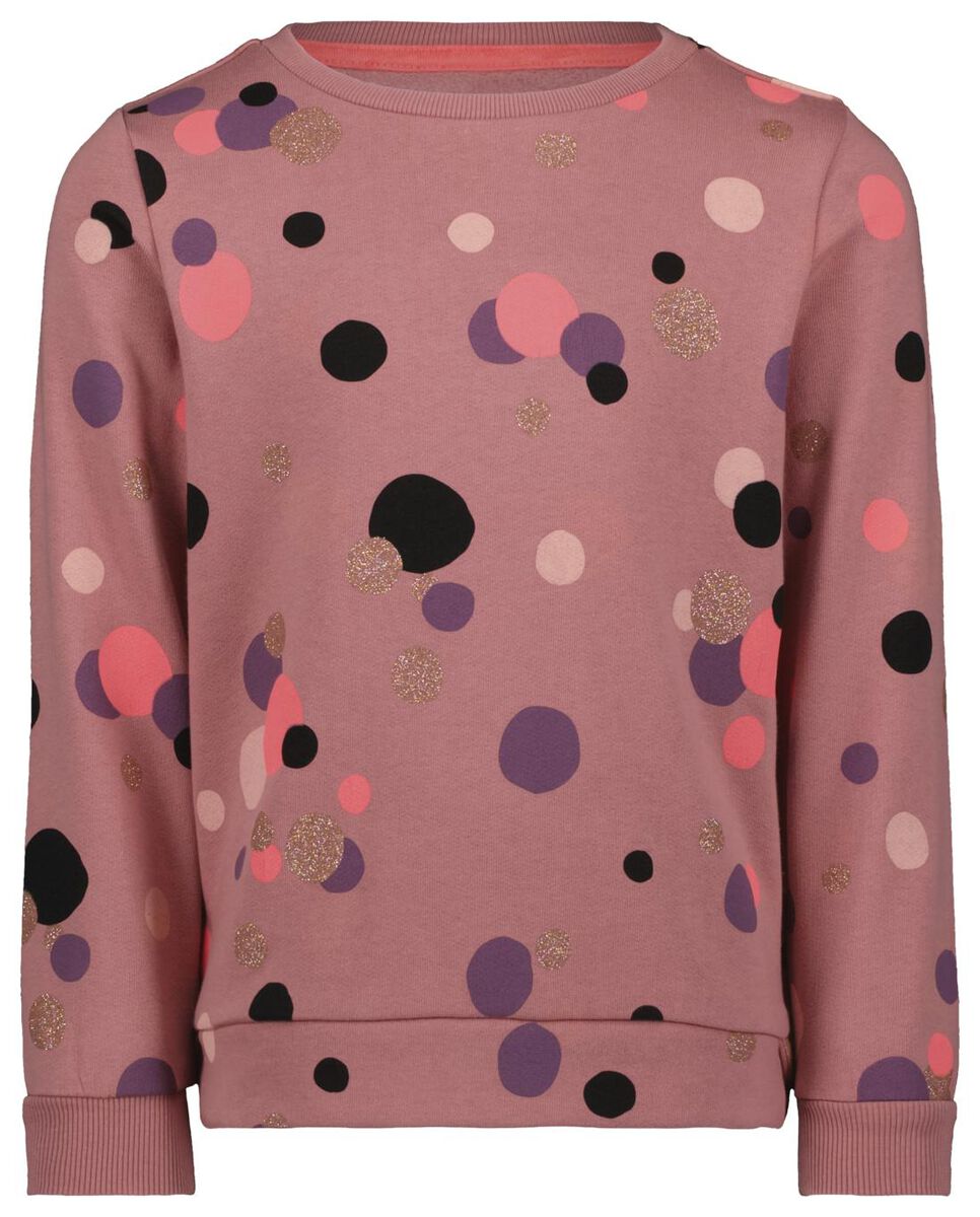 kindersweater stippen roze - 1000025905 - HEMA