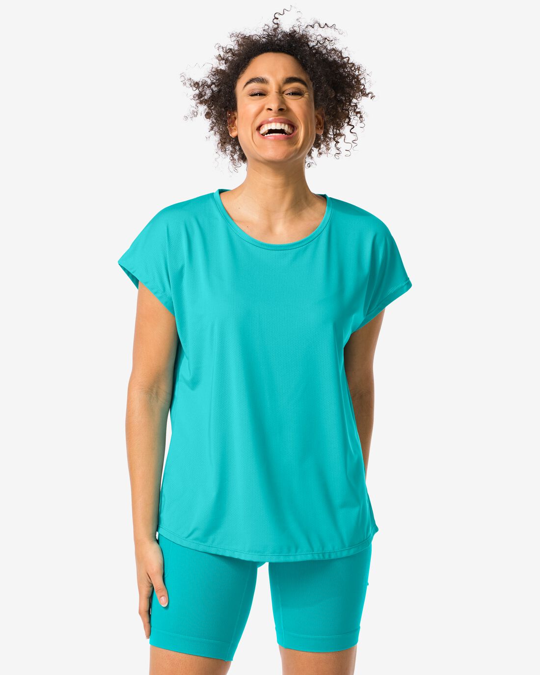 HEMA Dames Sportshirt Turquoise (turquoise)