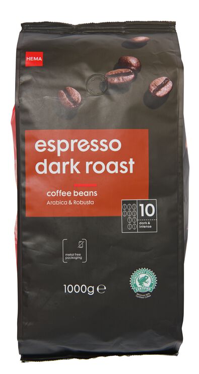 koffiebonen espresso dark roast - 1000 gram - 17160004 - HEMA