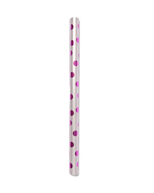 cadeaupapier roze stip  - 14790075 - HEMA