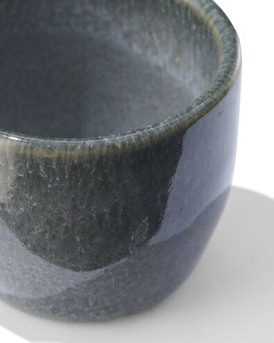 eierdop Ø5cm Porto reactief glazuur zwart - 9602311 - HEMA