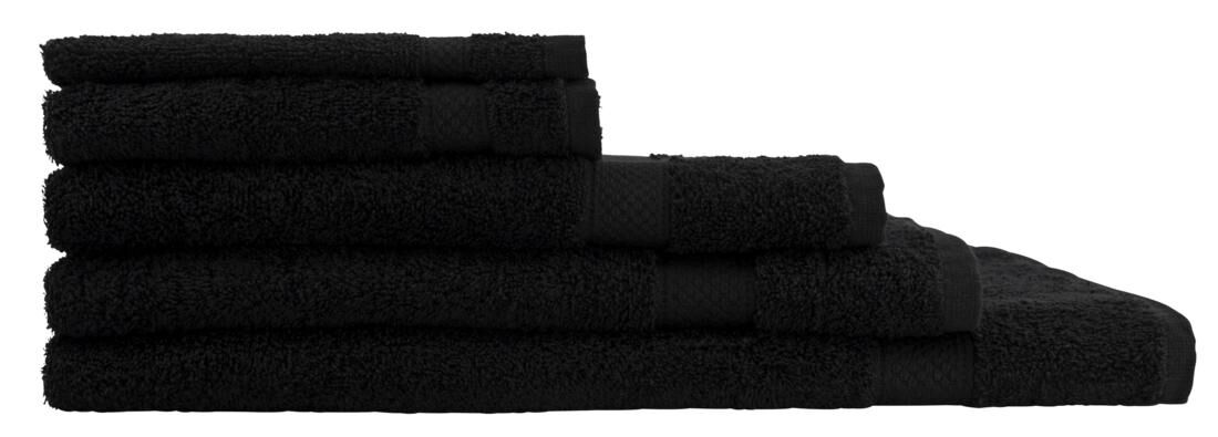 HEMA Handdoeken - Zware Kwaliteit Zwart (zwart)
