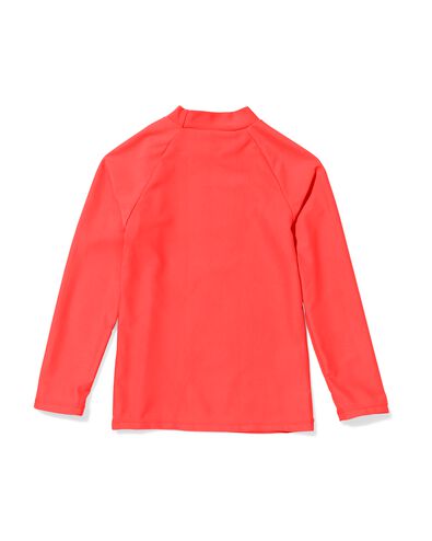 kinderzwemshirt UV-beschermend koraal 122/128 - 22250423 - HEMA