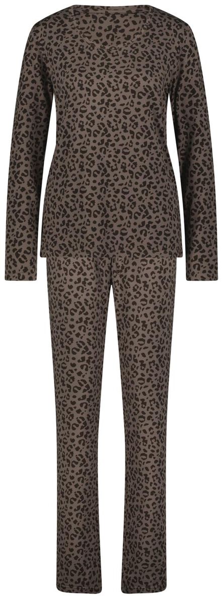 dames pyjama micro mauve mauve - 1000028621 - HEMA